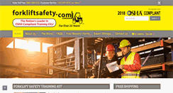 Desktop Screenshot of forkliftsafety.com