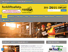 Tablet Screenshot of forkliftsafety.com